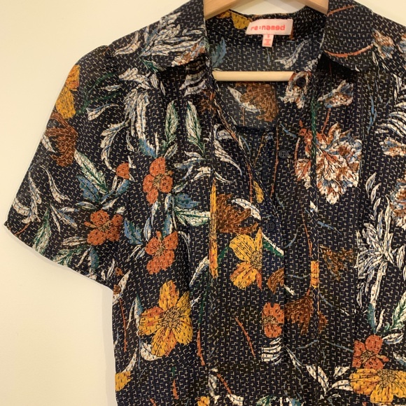 (SOLD) - Bohemian floral-print maxi dress - Picture 1 of 3